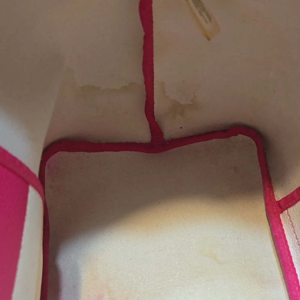 Kate Spade Vibrant Pink and Cream Tote